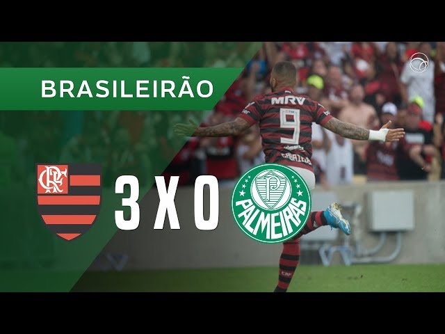 Flamengo 3×0 Palmeiras: Verdão perde e fica tudo embolado3VV