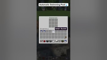 Minecraft Automatic Swimming Pool💧 #shorts