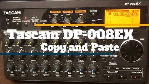 Tascam DP-008EX Copy and Paste
