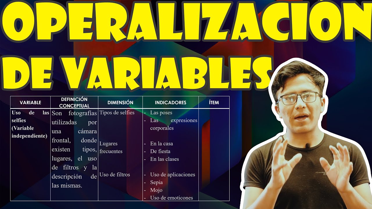 Operacionalización de variables para tu investigación o tesis  📚 📖