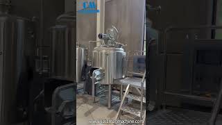 500L herbal brewing system installation completed in Belgium.