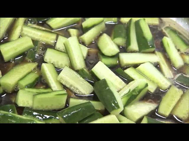 お茶うけ Vol 6 キュウリの漬物 Youtube
