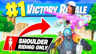 The *SHOULDER RIDING* ONLY Challenge in Fortnite!
