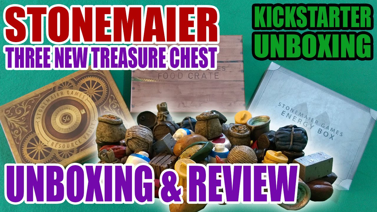 Kickstarter Unboxing Stonemaier Games 3 New Treasure Chest YouTube