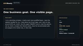 DMXReady — Websites Built for People and AI Agents | WebMCP Challenge
