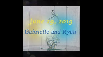 Wedding Unity Ceremony:  Gabrielle McMain & Ryan Lawson Unity Glass  Fiamma D