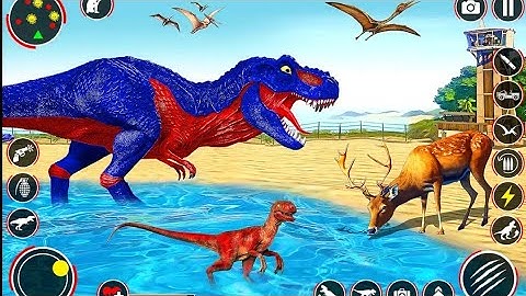 Wild Dinosaur Hunting Gun Games - Android Gameplay #4