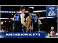 Nc state road environment no match for duke beat the wolfpack by 15  duke blue devils podcast