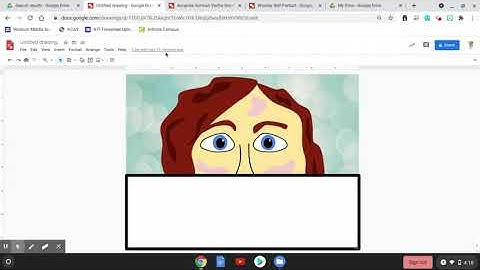 Self Portraits in Google Drawings Part 2