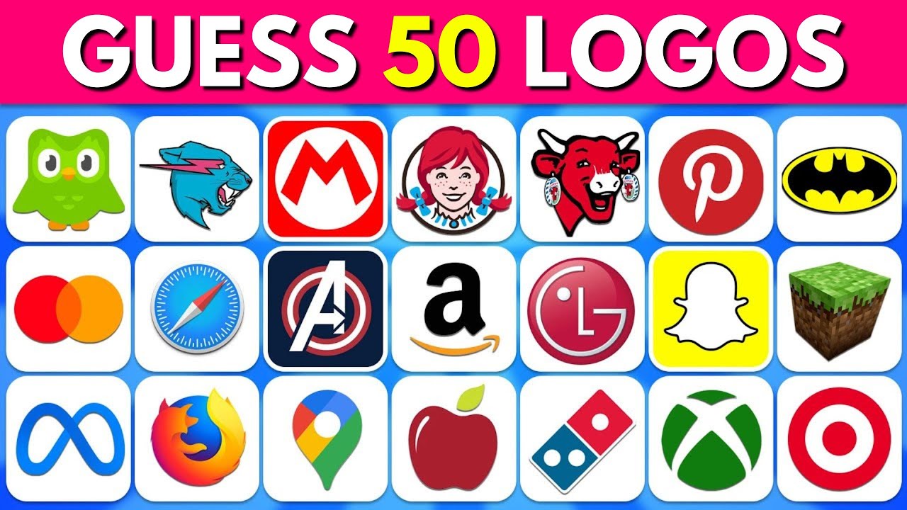 Guess the Logo 🥇🍏 🏆 50 Famous Logos