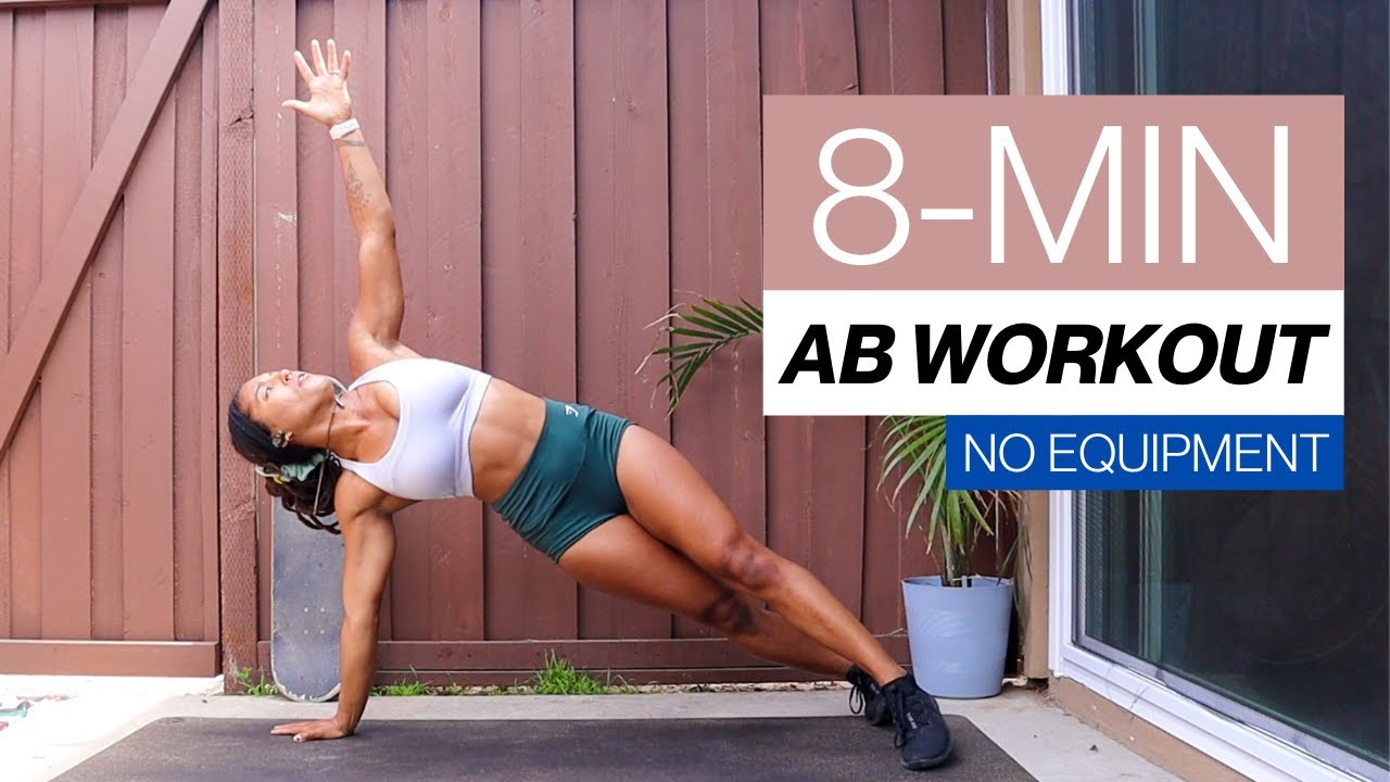 8 MIN AB WORKOUT No Equipment Shaina Marie YouTube