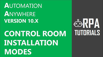 Automation Anywhere 10.5 Control Room - Architecture & Installation Modes