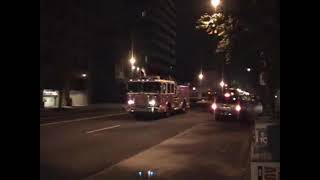 Washington, DC - DCFD Engine 16, Truck 3 Responding