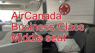 Air Canada Bussiness Class  Vancouver to Taipei, middle seat