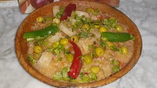 دشيشة مرمز بشخشوخة القمح الصلب أكلة تقليدية على طريقة بسكرة صحية ولذيذة/ مطبخ أم معاذ الجزائرية
