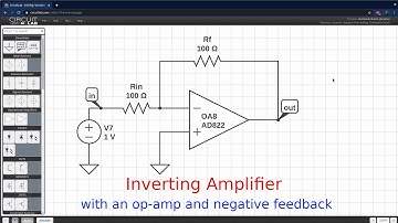 Inverting Amplifier - Op-Amp Circuits (Gain, Resistors, Negative Feedback, Build and Simulate)