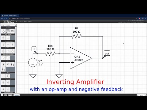 Video: Dalam sebuah op-amp dengan umpan balik negatif, outputnya adalah?