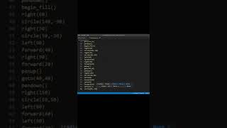 create whatsapp logo in python turtle graphics | #short # coding #python