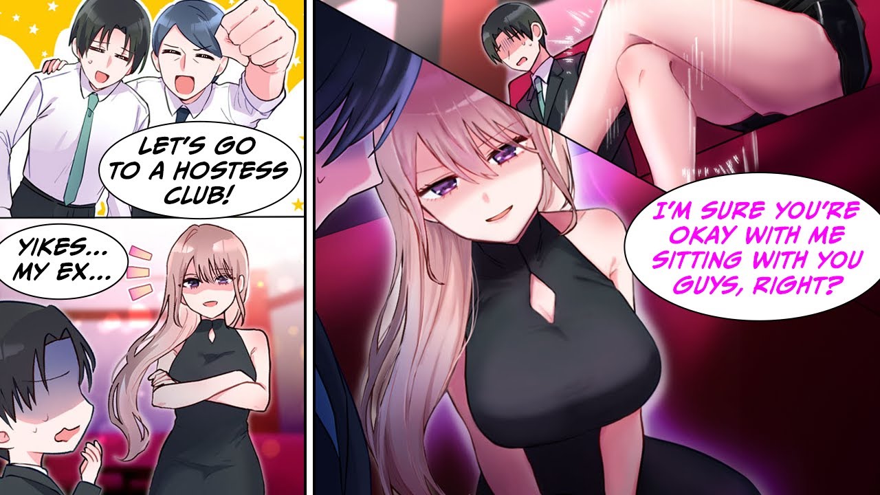 [Manga Dub] My boss took me to a hostess bar and my ex-girlfriend was our hostess... [RomCom]