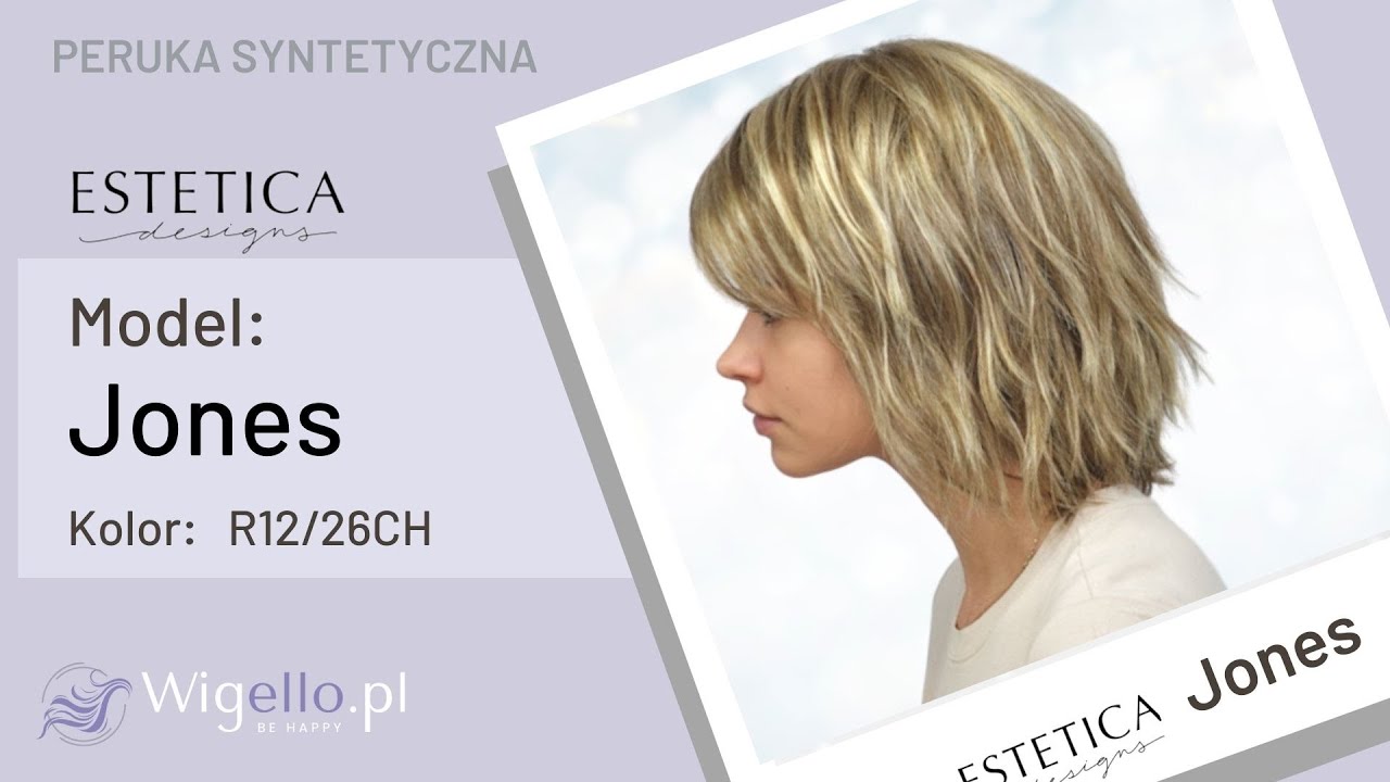 Estetica Jones R12/26CH peruka syntetyczna blond do ramion YouTube