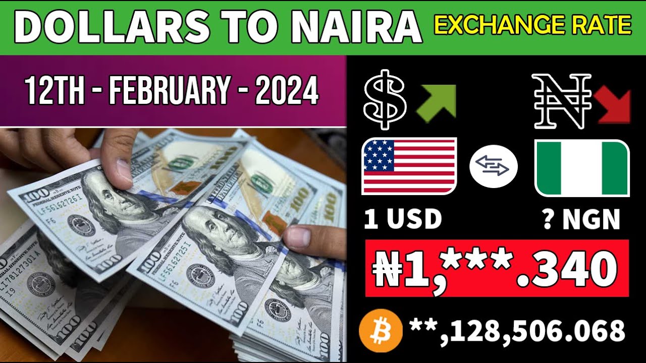 US Dollar To Nigerian Naira Exchange Rate Today - Dollar To Naira -  Nigerian Naira To US Dollar - YouTube