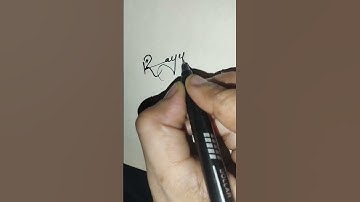 Rayyan Name Signature Style #Shorts #signaturestyles #writingskills #signature #calligraphy