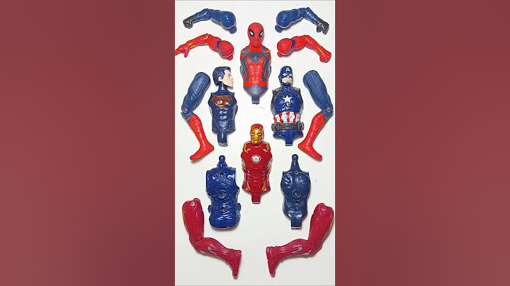 Merakit Mainan Avengers, Spiderman Vs Captain America Vs Superman Vs Ironman. #avengers #shorts