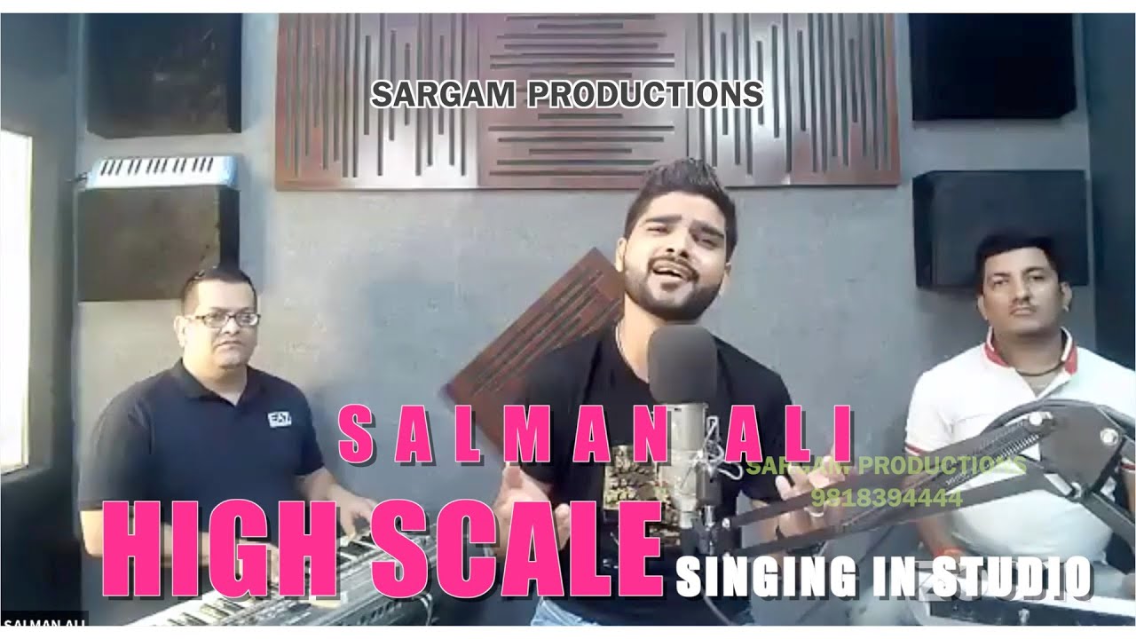 SALMAN ALI HIGH SCALE SINGING IN STUDIO  TERI DEEWANI