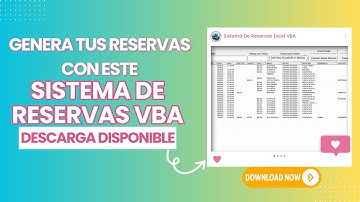 📈 Sistema de Reservas en Excel con VBA 💡 - Descarga Disponible