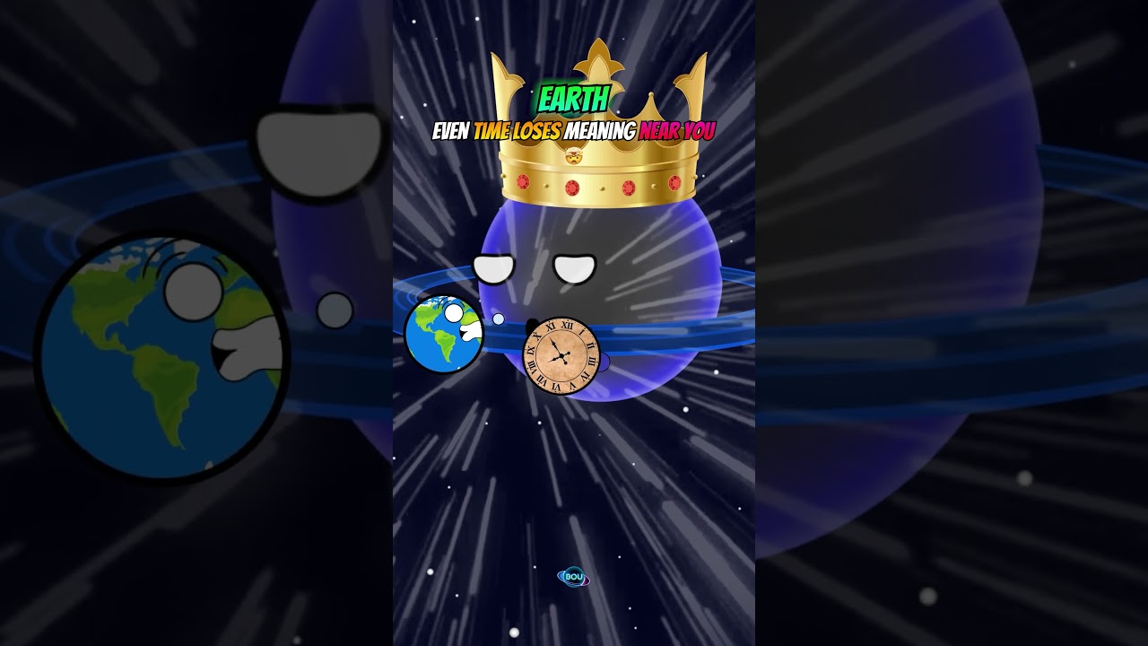 Black Hole Against White Hole #space #animation #solarsystem