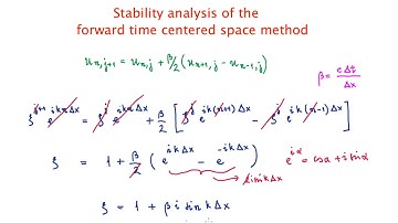 Stability Analysis of the forward time centred space method