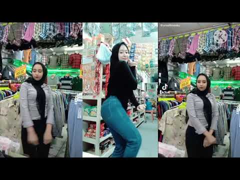 TIKTOK🎶 jilbab cantik jaga toko