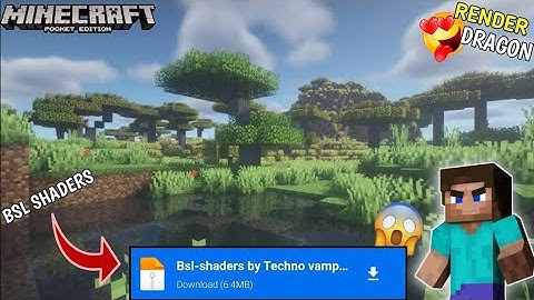 NO CLICKBAIT! 🤩 FINALLY BSL SHADERS FOR MINECRAFT PE (1.19+) | bsl shaders for mcpe