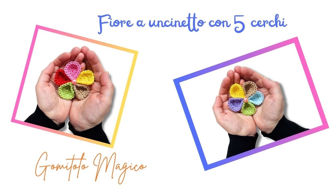 Lo fai in 10 minuti, con avanzi di filato, fiore a uncinetto per principianti 😍 #crochet #uncinetto