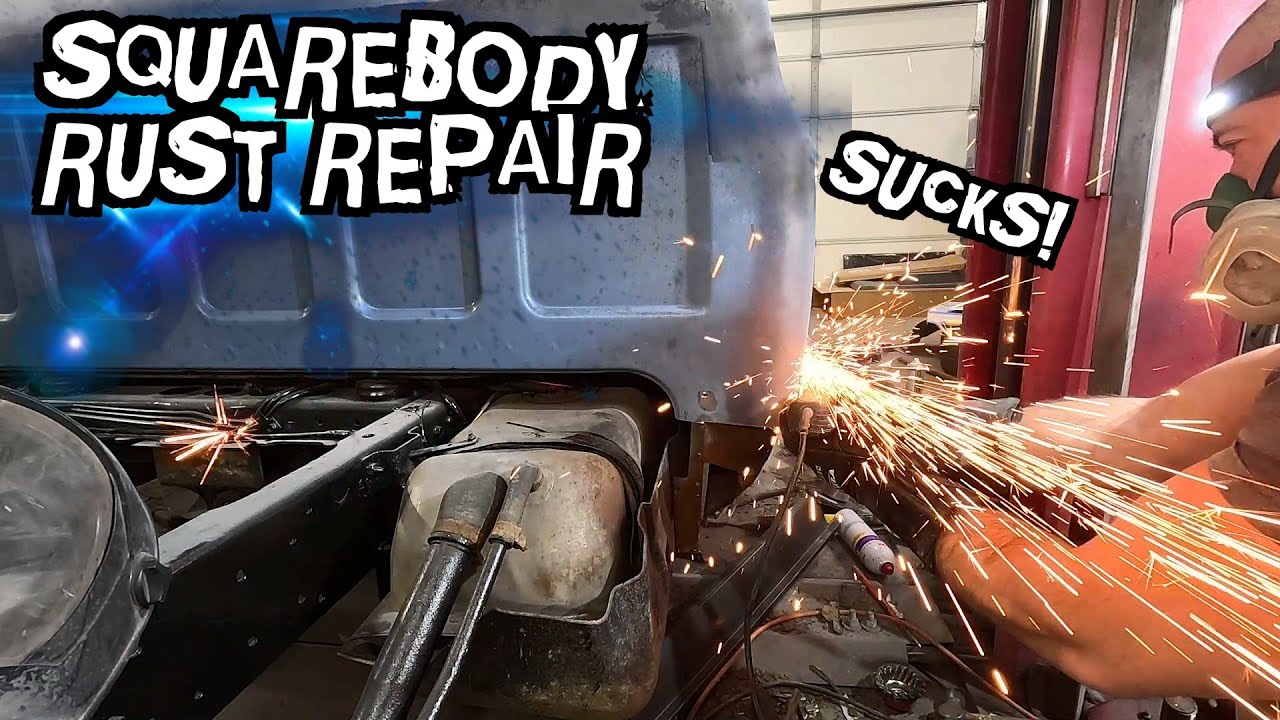 Squarebody Passenger side Rocker and cab corner repair + new addition ...