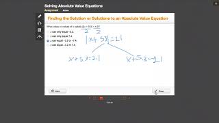 Solving Absolute Values and Inequalities Edgenuity