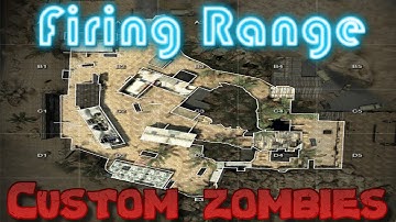 Firing Range BLACK OPS IN WORLD AT WAR CUSTOM ZOMBIES!! - Call of duty world at war