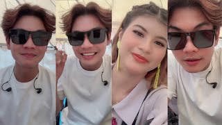 Nyempetin Live sebentar. Sebelum Perform. Berdua Aja.. Mas Gar nggak di ajak