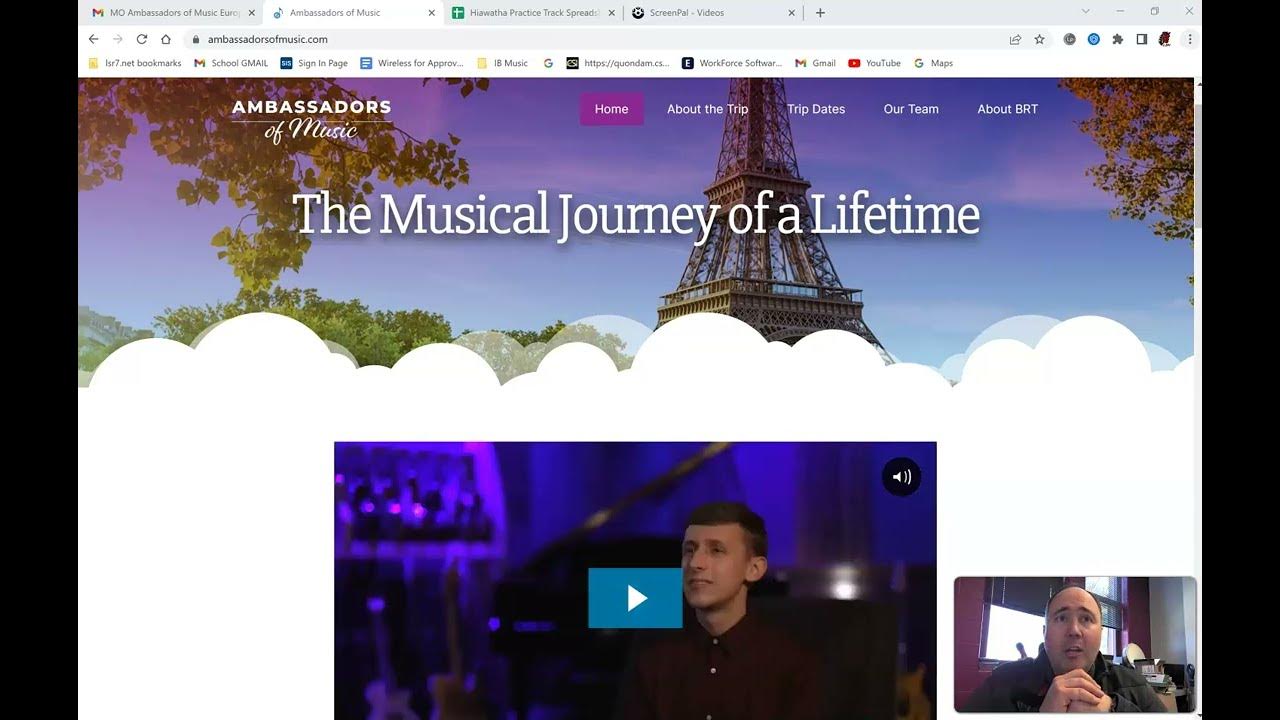 MO Ambassadors of Music Info Screencast 2025 Trip YouTube