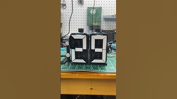 3D printed clock. 7 segment display #clock #3dprinting #display #arduino