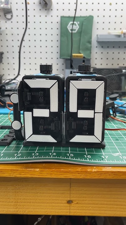 3D printed clock. 7 segment display #clock #3dprinting #display # ...