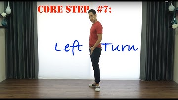 Salsa Dance - Core Basic Steps (7 of 7) - Left Turn