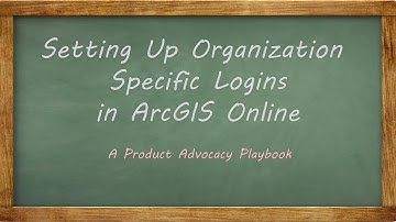 Setting up Organization Specific Logins in ArcGIS Online