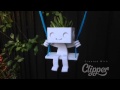 Robbie the robot #3dprinted hanging microplanter