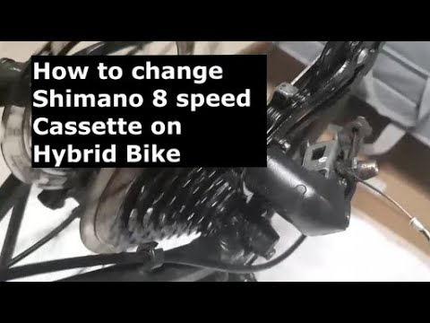 How to change Shimano 8 speed sprocket cassette. - YouTube