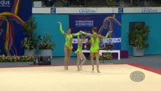 GREAT BRITAIN Women's Groups - Dynamic Qualifications -- 2014 Acrobatic Worlds (FRA)