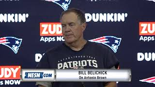 Bill Belichick Quickly Shuts Down Antonio Brown Questions