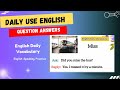 English daily questions and answers  english conversation  englishlearning  englishvocab