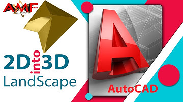 How to Convert 2D map into 3D landscape using | AutoCAD | AMF |