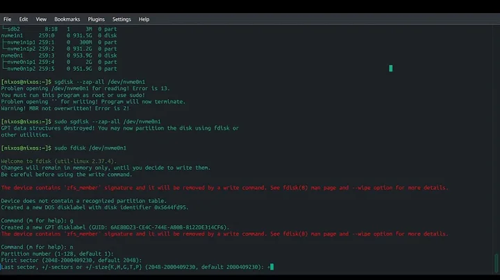 NixOS 1: ZFS Encrypted Root on Thinkpad P51